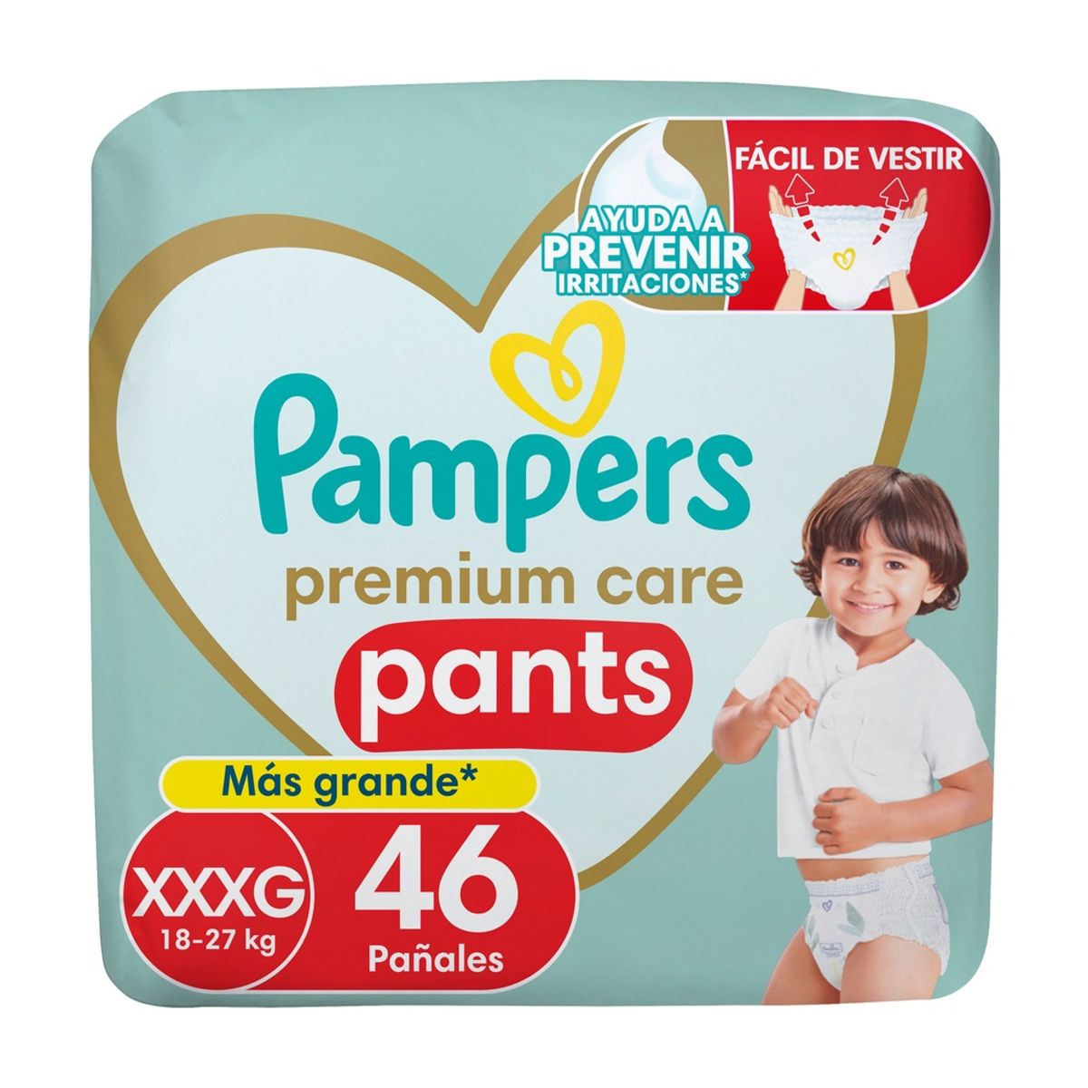 PAMPERS - Pañales Pampers Premium Care Pants Talla XXXG 46 Un