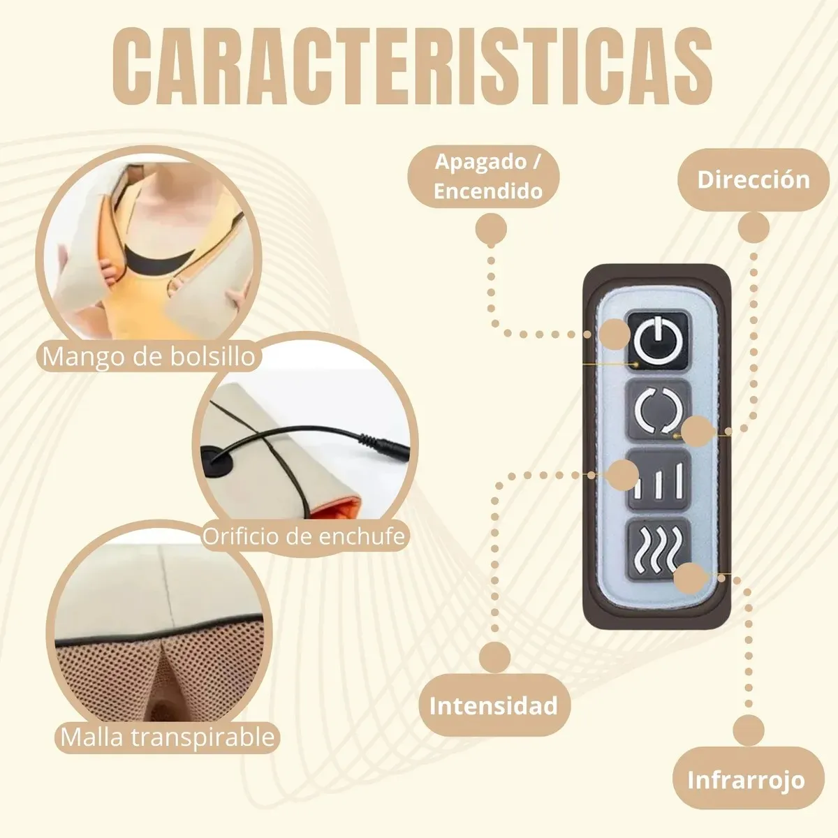 GENERICO - Masajeador Profesional De Espalda Hombro Cuello Relajación BELUG