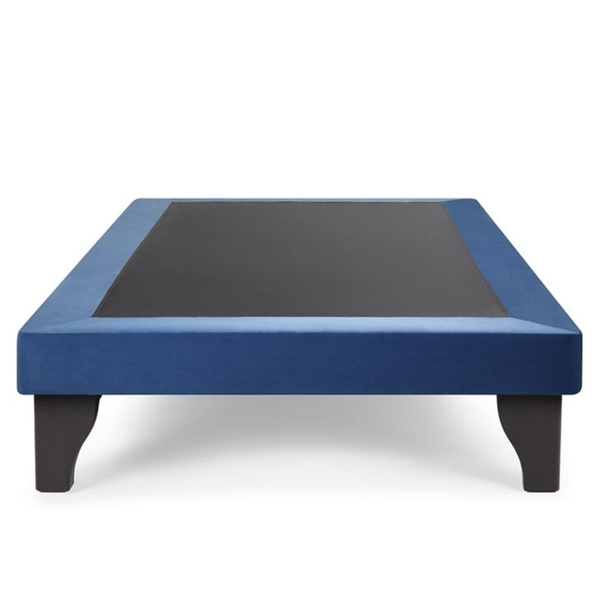 GENERICO - Base Europea con Respaldo tubular 1 plaza 90x200cm Azul marino