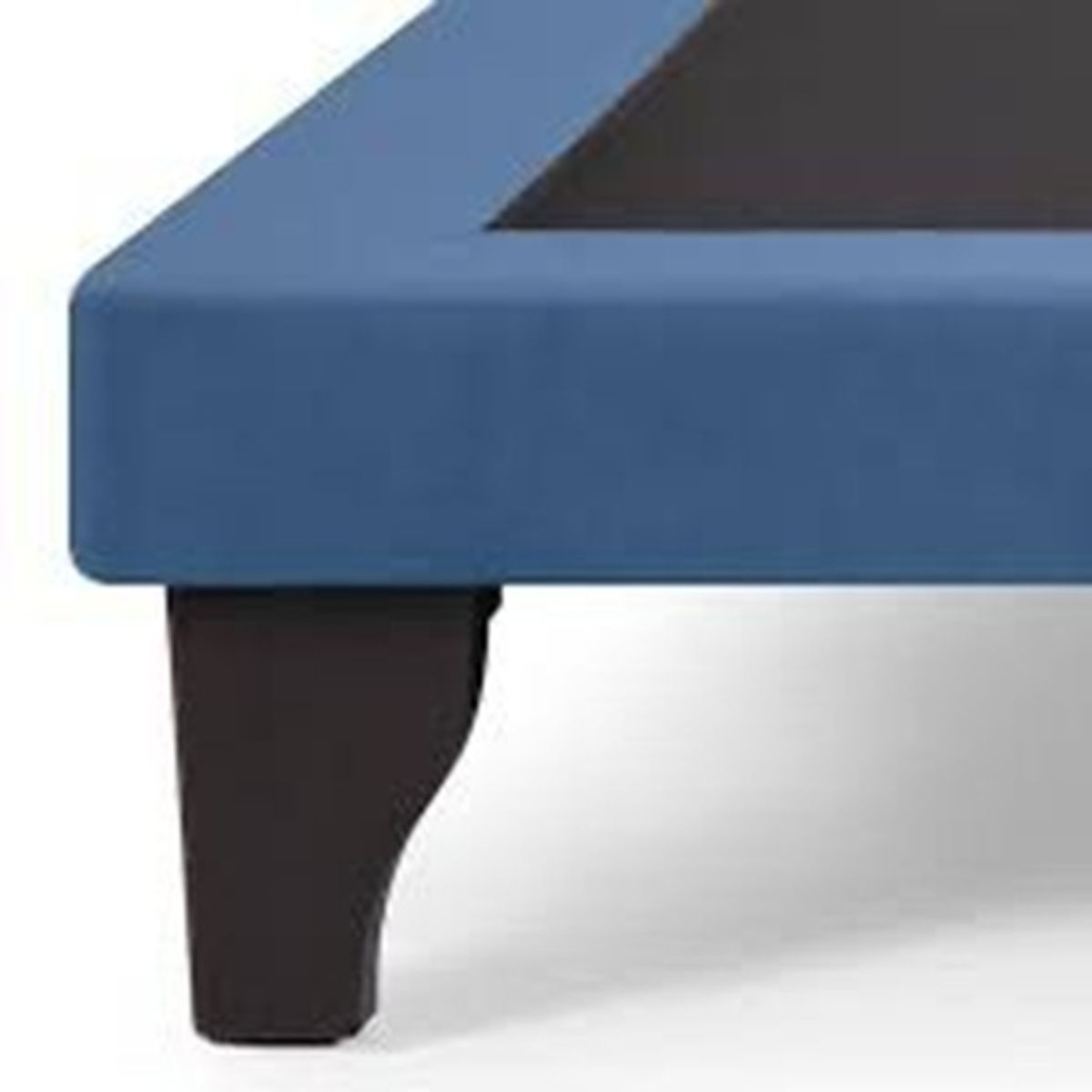 GENERICO - Base Europea con Respaldo tubular 1 plaza 90x200cm Azul marino