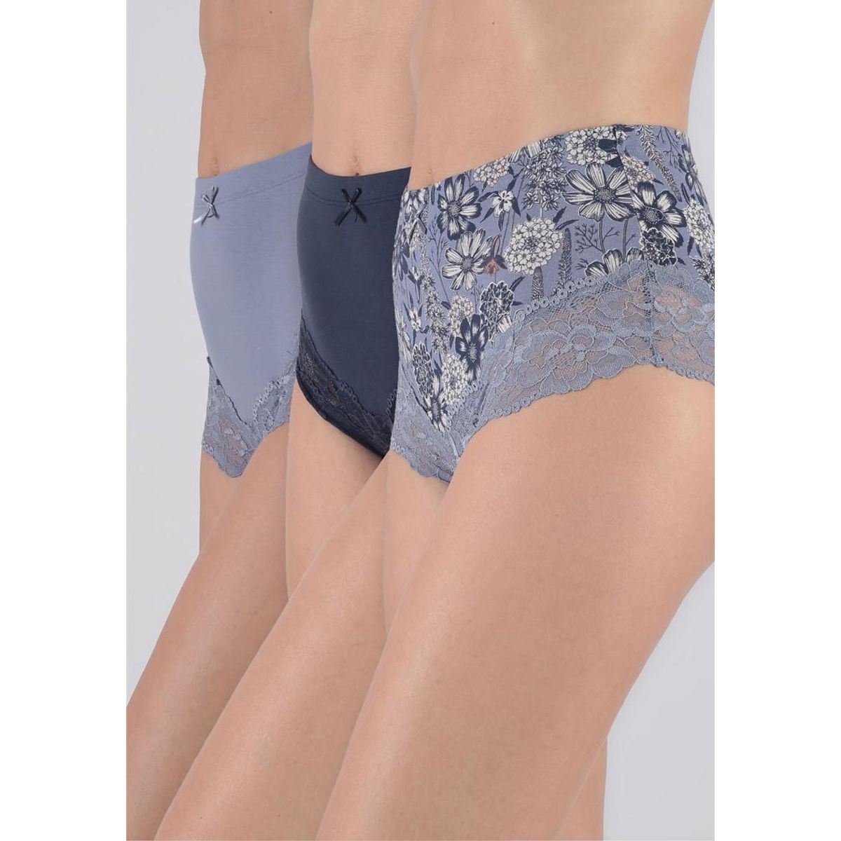 KAYSER - Pack 3x pantaleta algodón P3145053-AZU4 Kayser