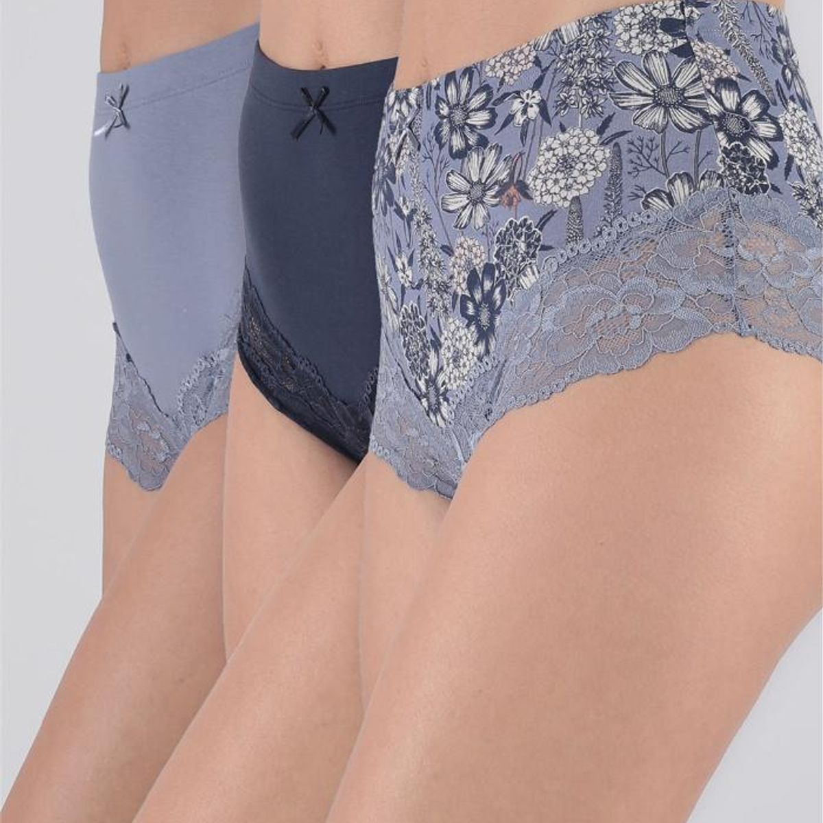 KAYSER - Pack 3x pantaleta algodón P3145053-AZU4 Kayser