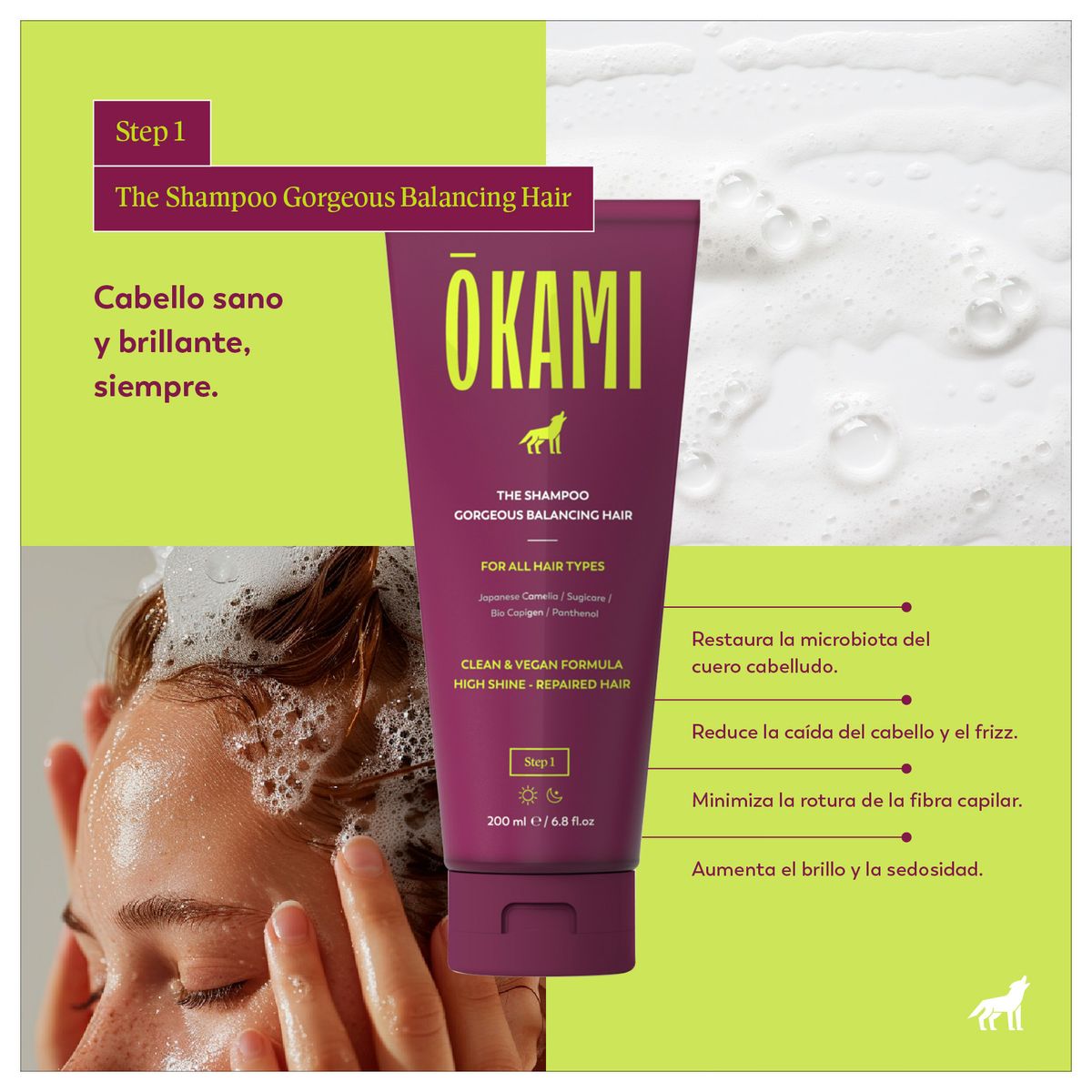 OKAMI - THE SHAMPOO GORGEOUS BALANCING HAIR 200 ML