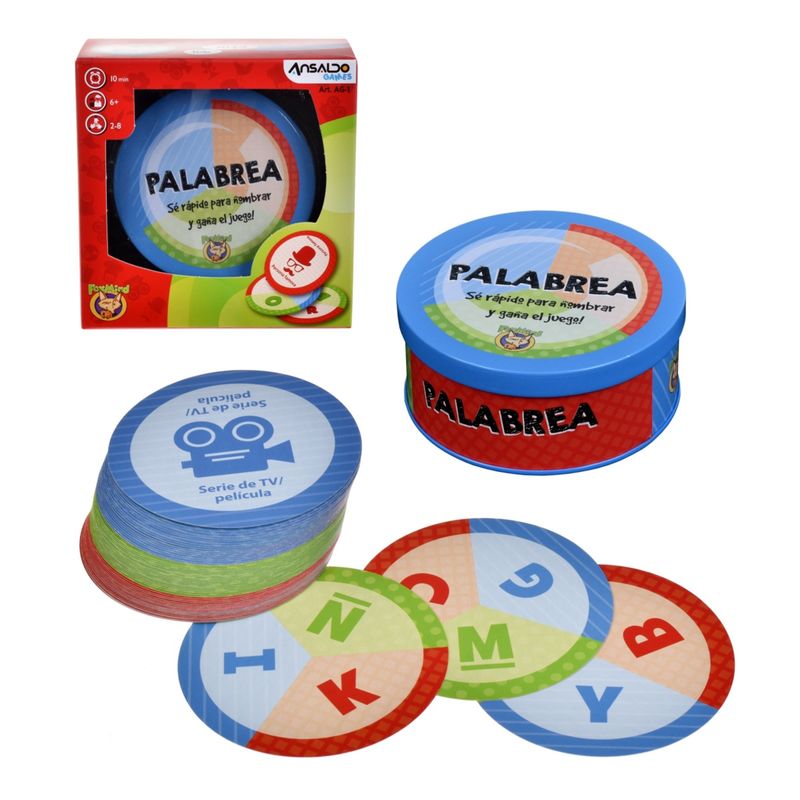 ANSALDO GAMES - Juego de Cartas Palabrea Ansaldo Games