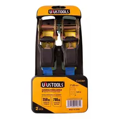 UYUSTOOL - Eslinga Sujeción 350kg 25mm X 4,5m Uyustools Cuc201 par Amarillo