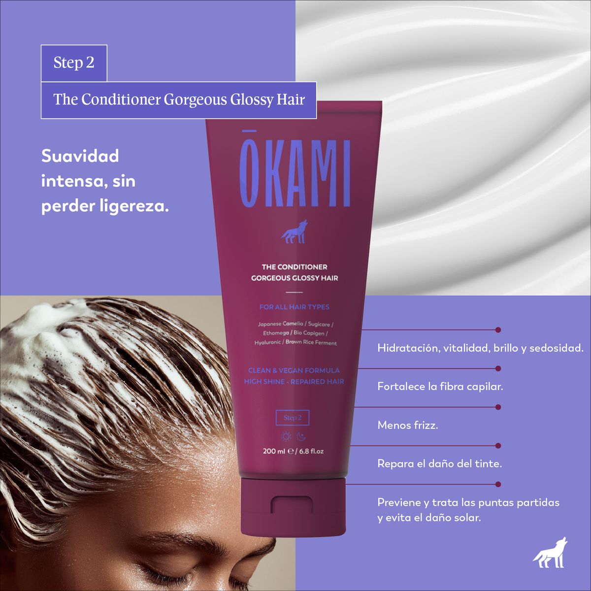 OKAMI - THE CONDITIONER GORGEOUS GLOSSY HAIR 200 ML