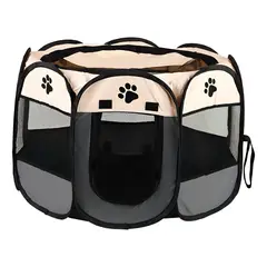 GENERICO - Corral Para Mascotas Talla Xl Jaula De Perros Gatos Conejos Color Blanco Gris Diseño Bicolor BELUG