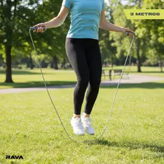 RAVA - Cuerda de Saltar 3 metros Cardio Ejercicio Fitness