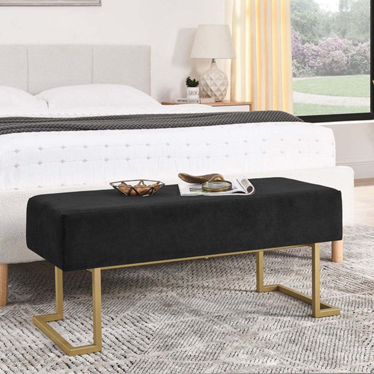 MSA MUEBLES SANTA ANA - Banqueta 1 Mt. Gold Black