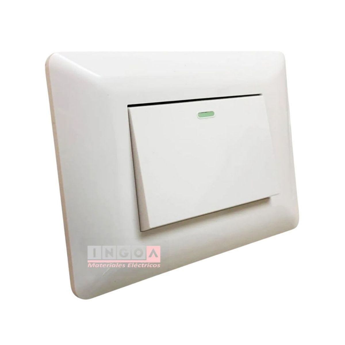 WANT - Interruptor Simple 912 Teclon 10A 250V Blanco - Want