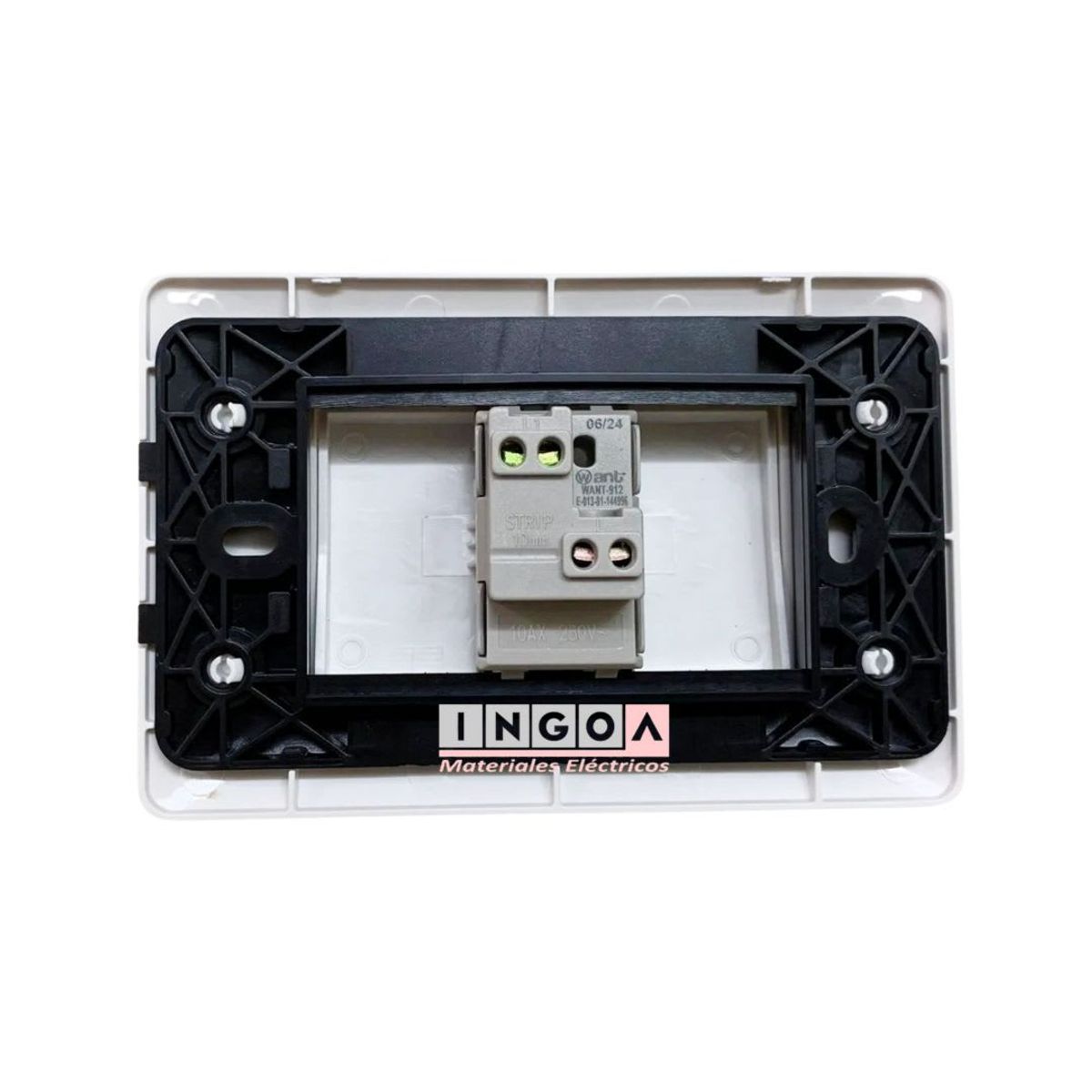 WANT - Interruptor Simple 912 Teclon 10A 250V Blanco - Want
