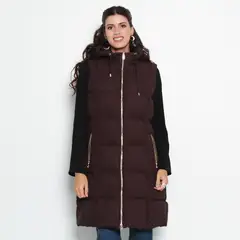 WADOS - PARKA SIN MANGA CON CIERRE EN DELANTERO