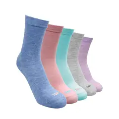 TOP - Calcetines Largos Algodón Niñas Pack 5 C2