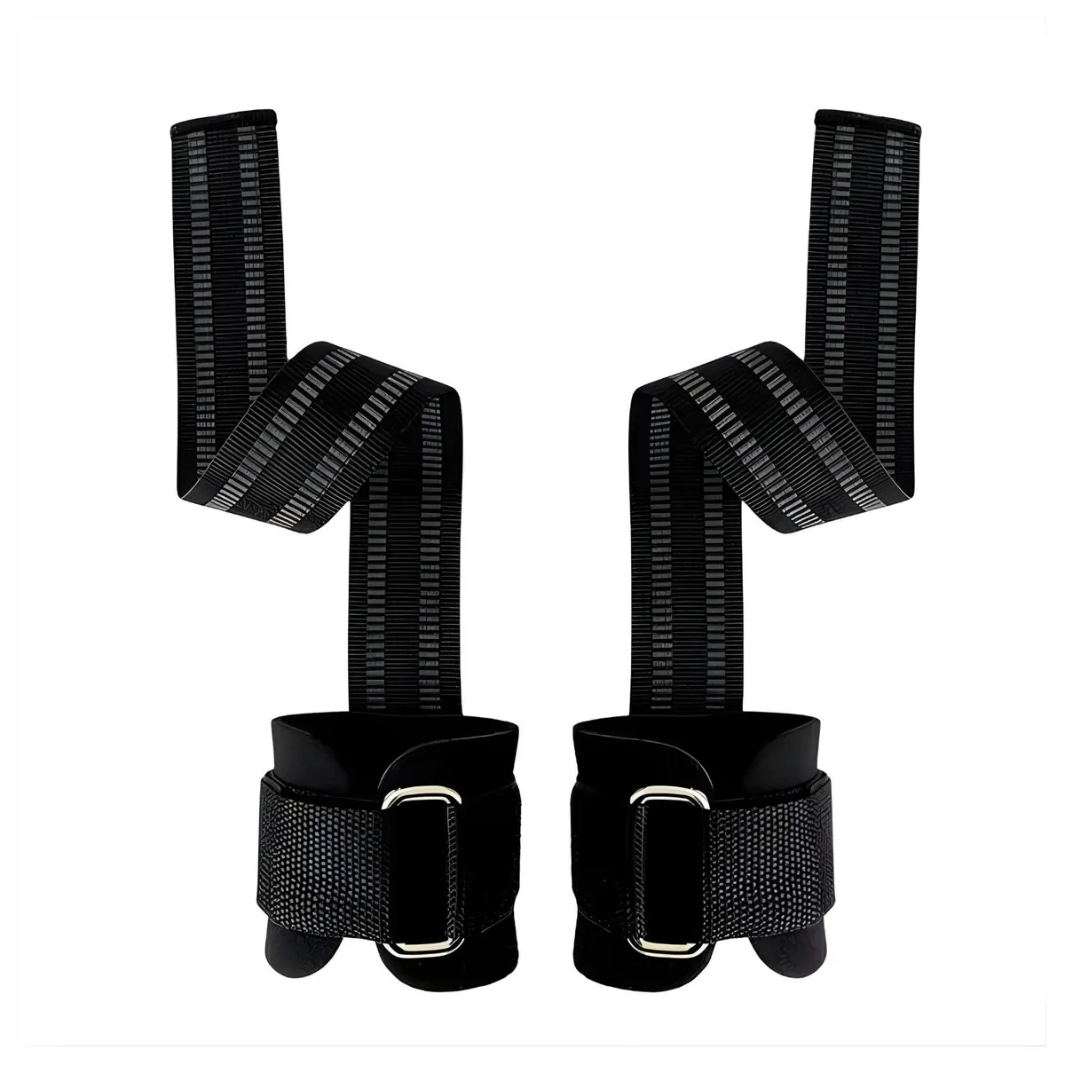 DALI - Muñequeras con Straps para Levantamiento de Pesas Par Color negro