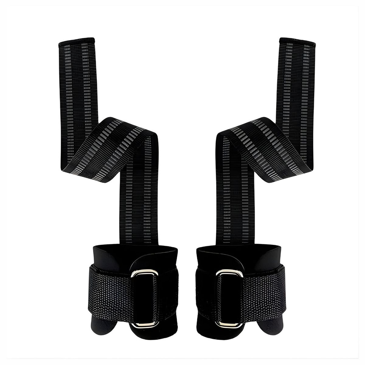 DALI - Muñequeras con Straps para Levantamiento de Pesas Par Color negro