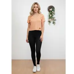 LIKE SHOP - Pack 2 Poleras Mujer Acanalada delgada Manga Corta Elasticada A618