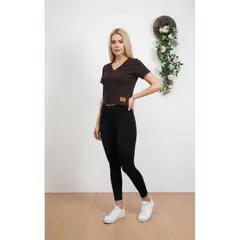 LIKE SHOP - Pack 2 Poleras Mujer Acanalada delgada Manga Corta Elasticada A618