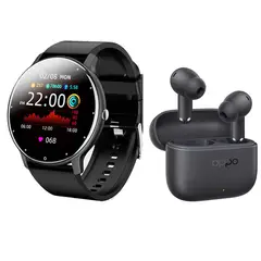 OPPO - Audífonos Enco 4i Negro Bluetooth y Fit Pro reloj inteligente B