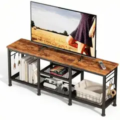 IDEEHOUSE - Rack Tv Metálico Heavy-duty Arrimo Industrial 118cm