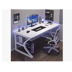 GENERICO - Escritorio Oficina Moderno 100x60cm Con Repisa Inferior Blanco