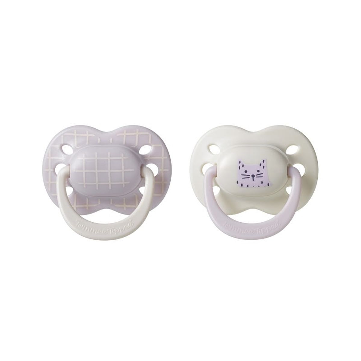 TOMMEE TIPPEE - CHUPETE DE SILICONA ULTIMATE FIT 2 UNIDADES 0-6 MESES NIÑA LILA