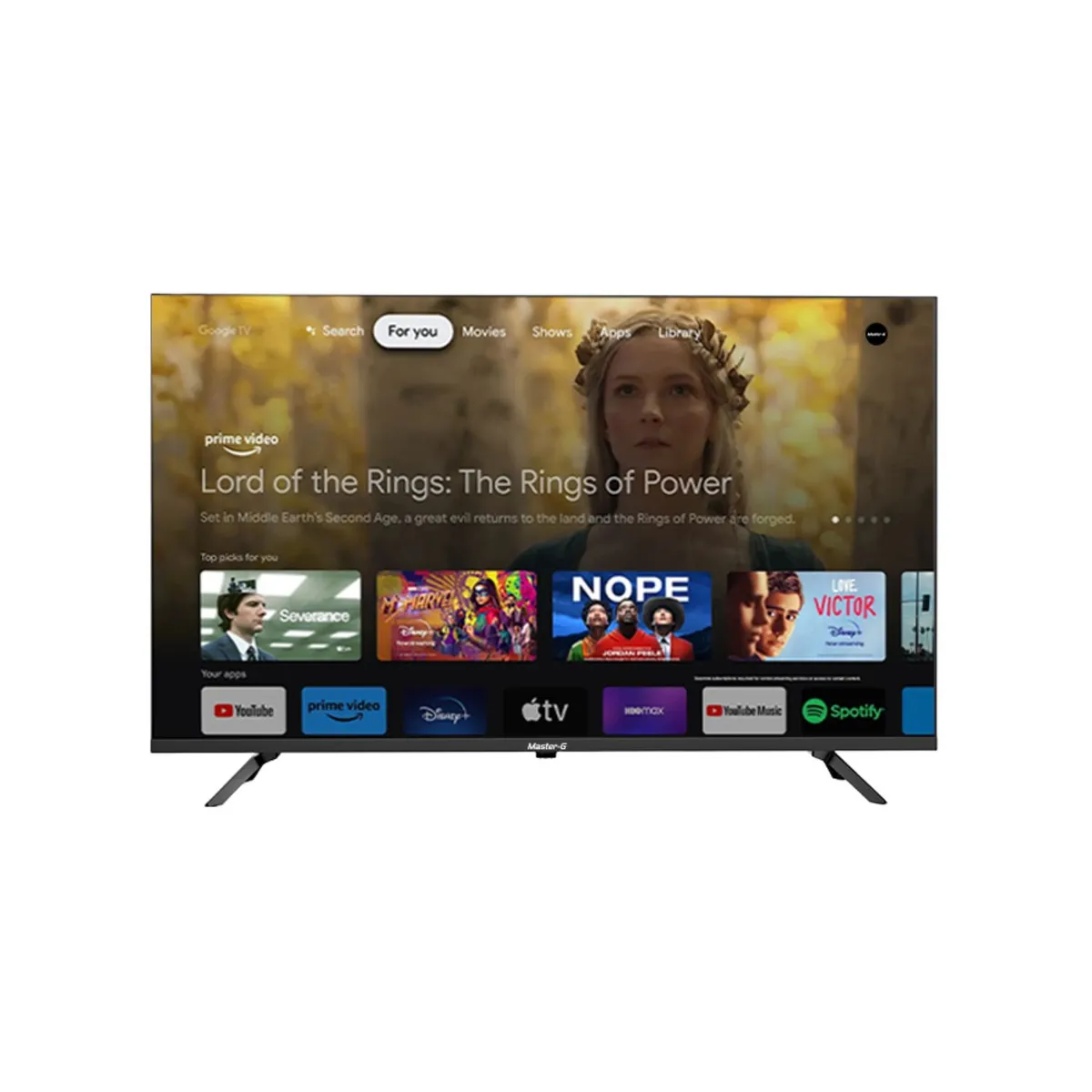 MASTER G - Smart TV LED 32" Google TV HD Bluetooth MGG32HFK5 Master-G