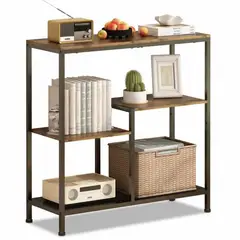 IDEEHOUSE - Librero Estante Organizador Repisa Multiuso Living Marrón