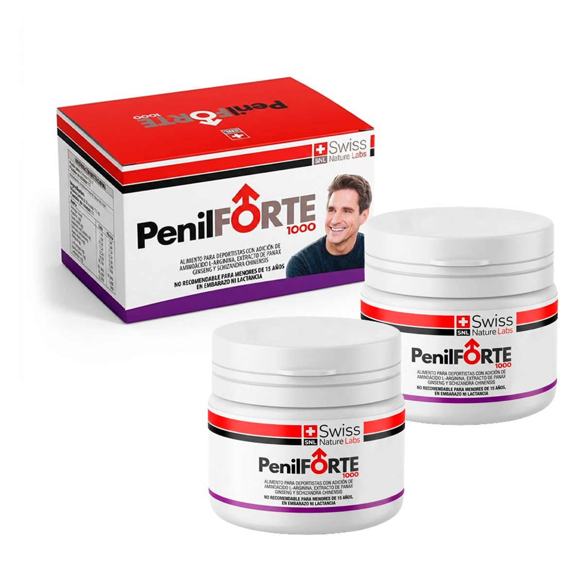 SWISS NATURE LABS - Suplemento Masculino Energía Vitalidad y Rendimiento 60 comp