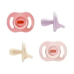 TOMMEE TIPPEE - Chupete de silicona 1 pieza ligero 0-6 meses 4 unidades Ultralight Stayput niña