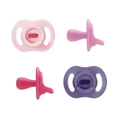 TOMMEE TIPPEE - Chupete de silicona 1 pieza ligero 18-36 meses 4 unidades Ultralight Stayput niña