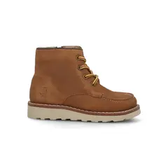 HUSH PUPPIES - Botin Cuero Niño Bruma Café Claro