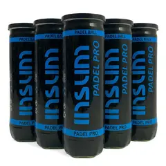 GENERICO - ESPECIAL 5 TARROS PELOTAS PREMIUM PADEL INSUM PRO - 3 UNIDADES POR TARRO