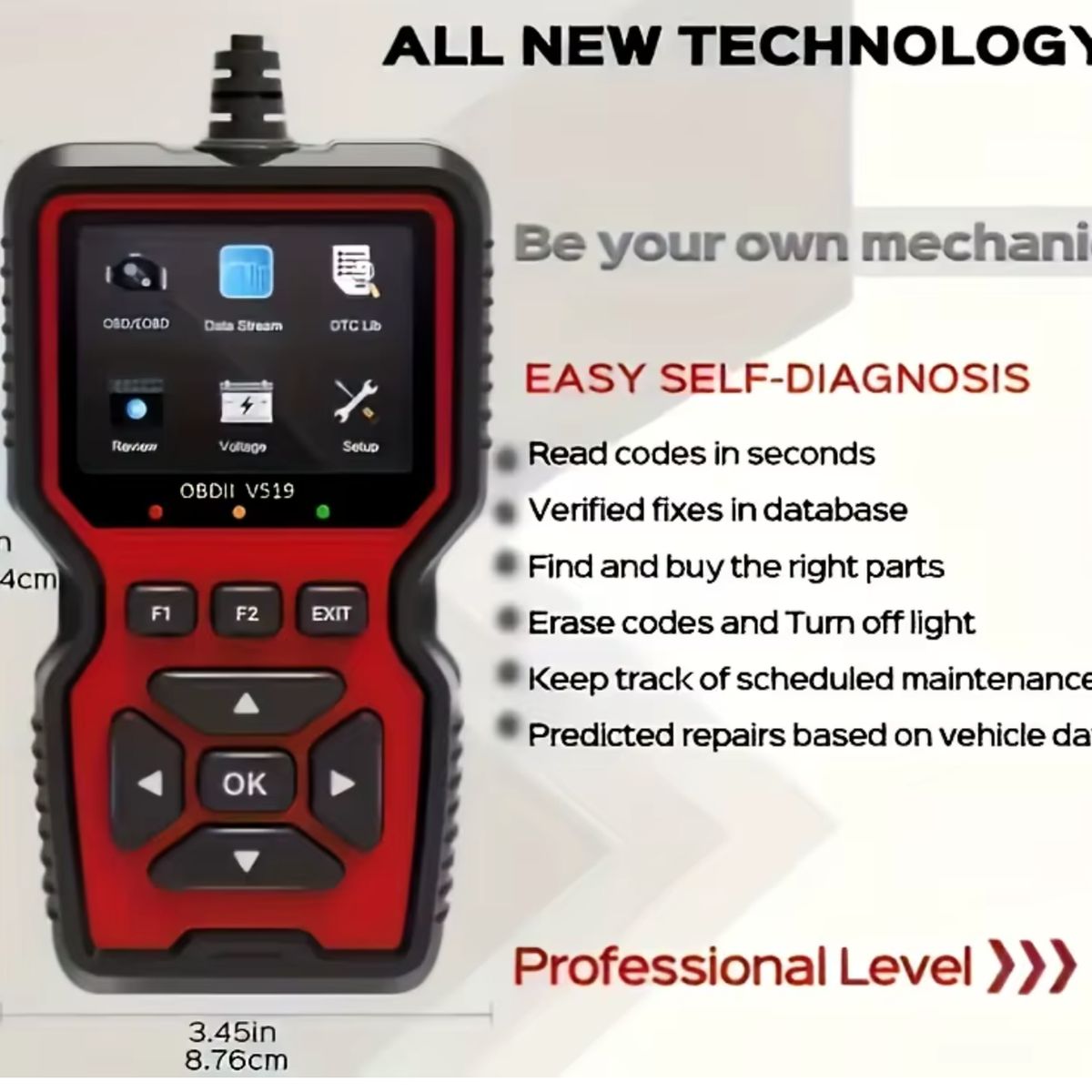 GENERICO - Scanner Herramienta de diagnóstico auto OBD2 avanzada