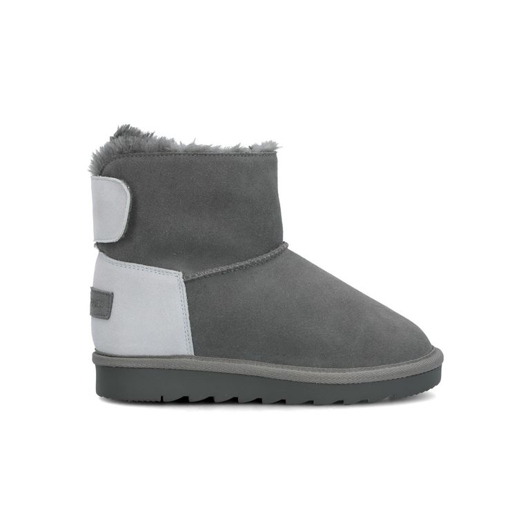 Bota Cuero Niña Frozt Gris