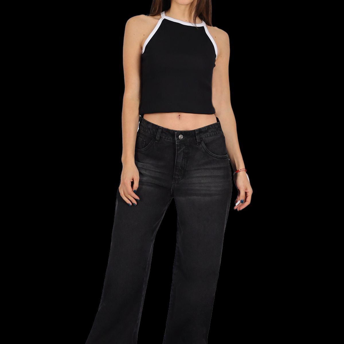 DIVINO JEANS - Jeans Bianca III Negro Divino Jeans