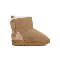 HUSH PUPPIES - Bota Cuero Niña Frozt Café Claro
