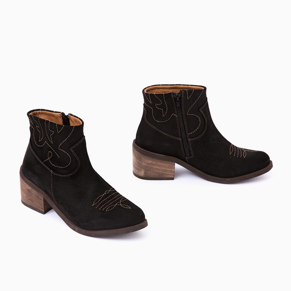 GIANI DAFIRENZE - Botin Cuero Mujer Verbena Negro