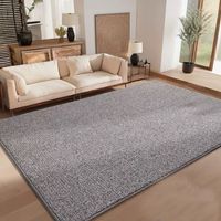 ALFOMBRA TEJIDA ANTIDESLIZANTE DE 160CM X 200CM COLOR GRIS CM