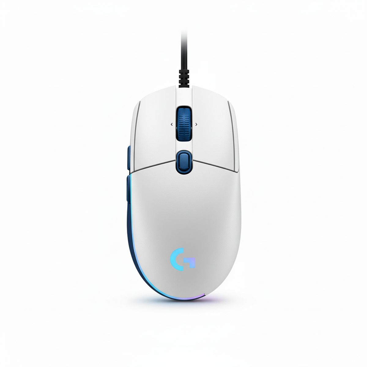 LOGITECH - Mouse Gamer Logitech G203 LIGHTSYNC RGB BLANCO 8000 DPI USB 6 Botones