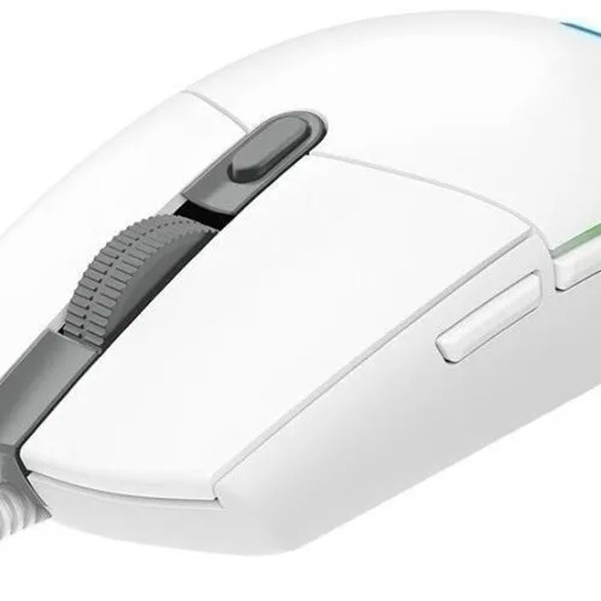 LOGITECH - Mouse Gamer Logitech G203 LIGHTSYNC RGB BLANCO 8000 DPI USB 6 Botones