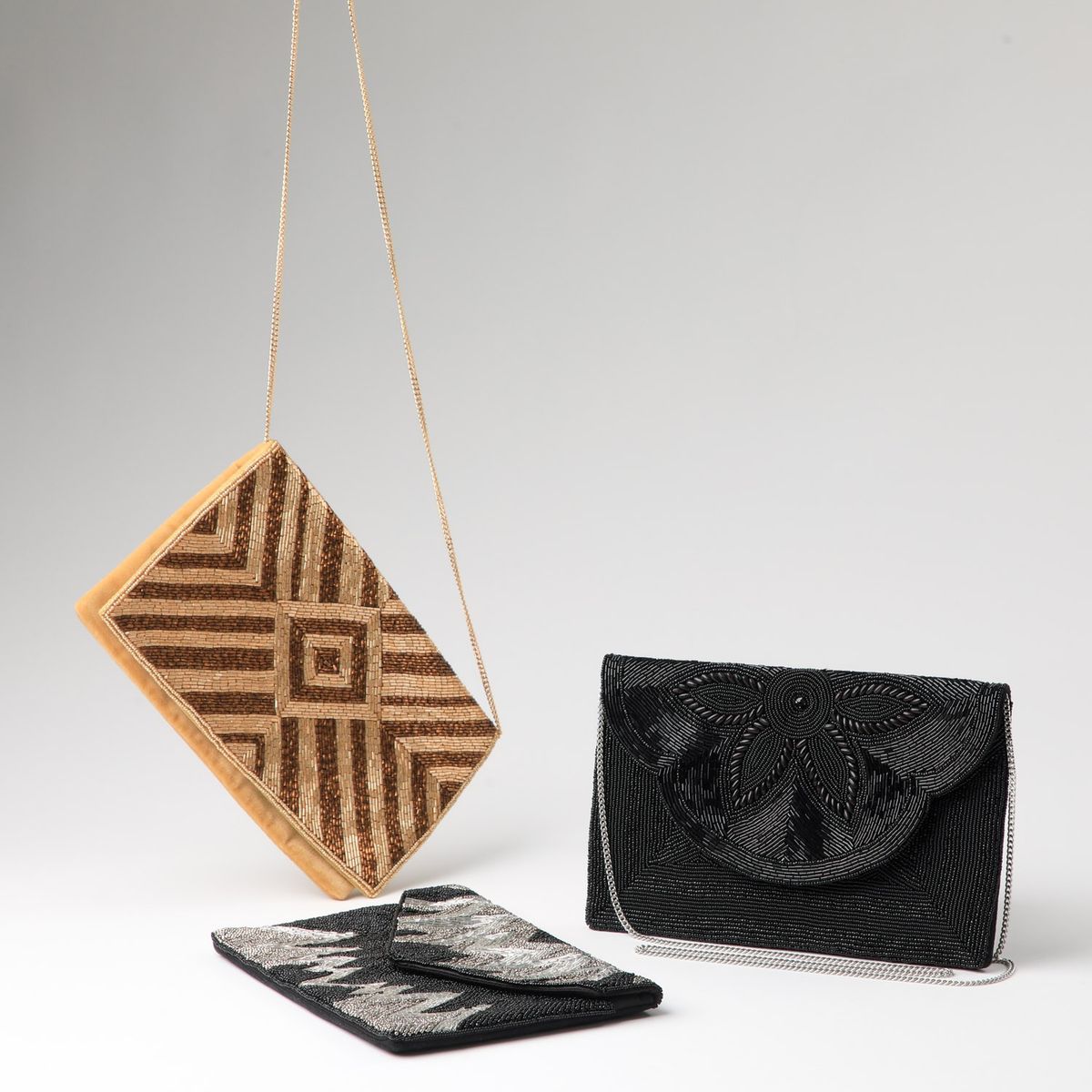 HUMANA - Cartera Clutch Ema Negro Humana