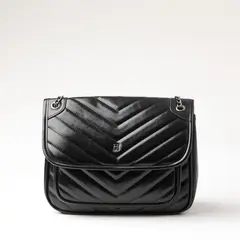 HUMANA - Cartera Hombro Clara Negro