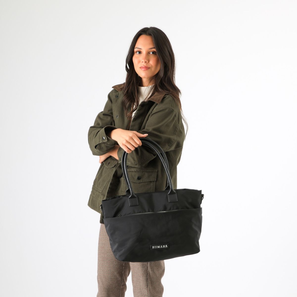 HUMANA - Cartera Tote Cleo Negro Humana