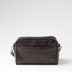 HUMANA - Cartera Bandolera Blanca Café