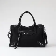 HUMANA - Cartera Hombro Coco Suede Black