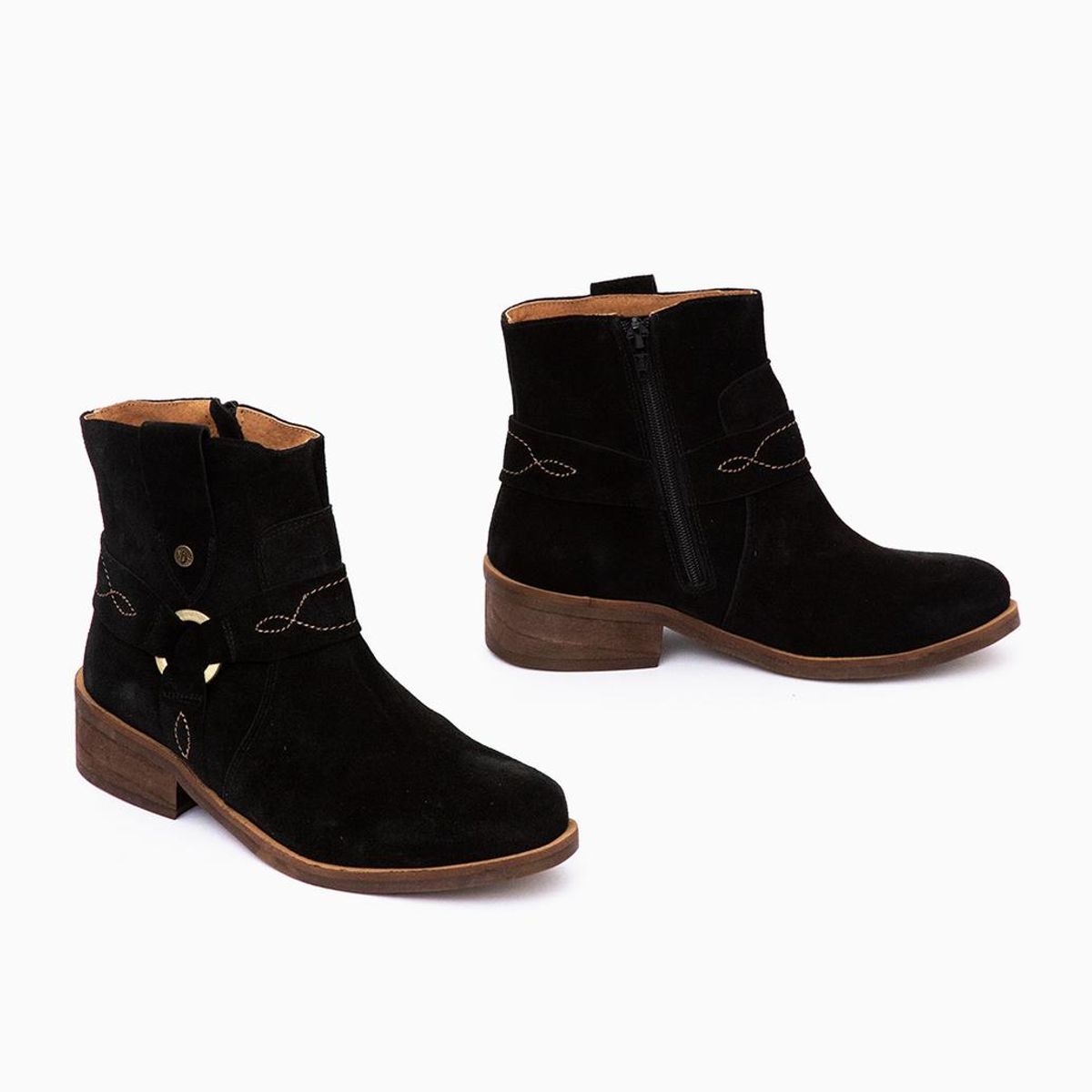 GIANI DAFIRENZE - Botin Cuero Mujer Melia Negro