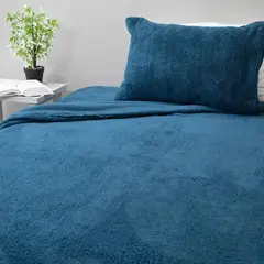 DORAL - Juego De Sabanas Chiporro Lisa 1.5 PL Termica Azul