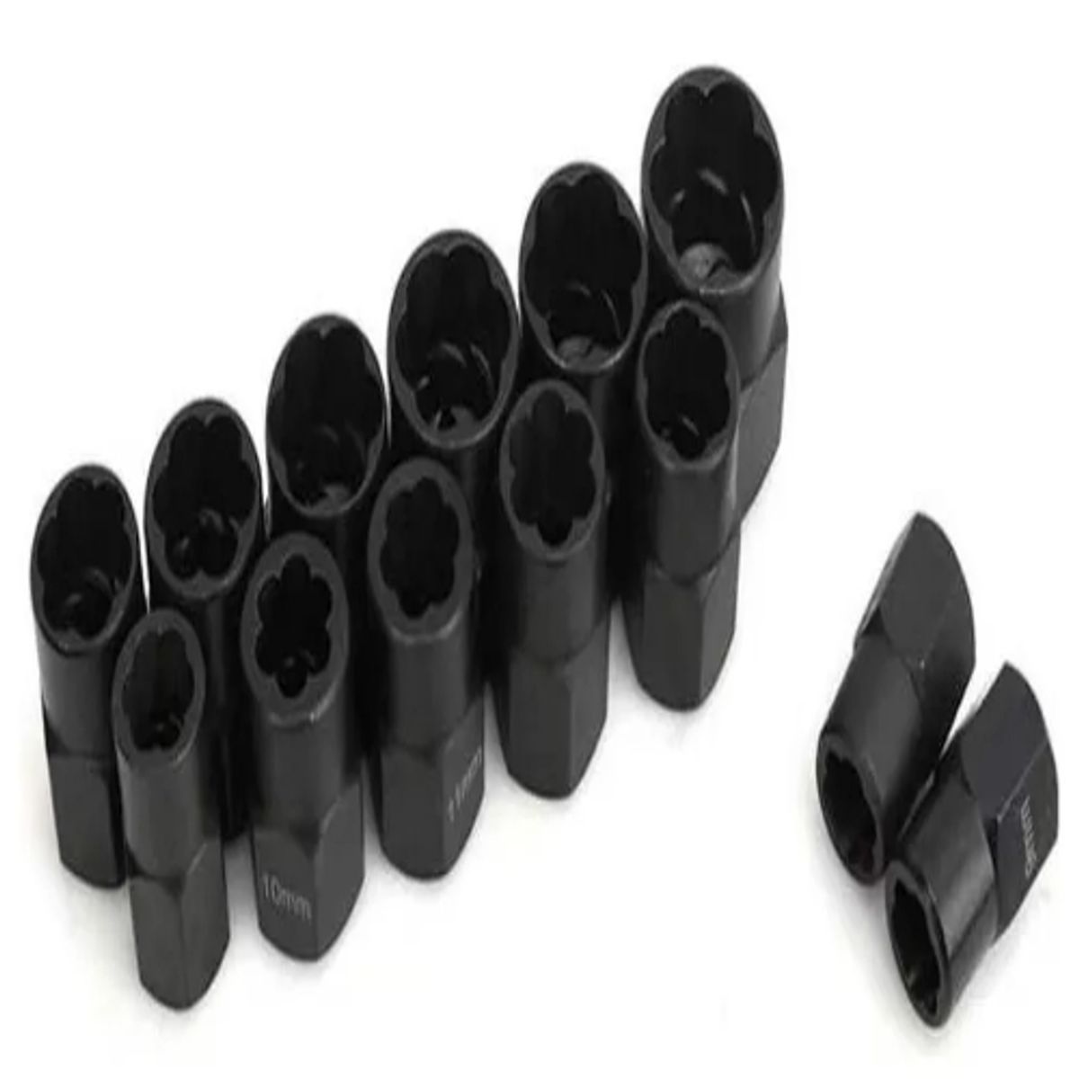 GENERICO - Set Dados Extractores Pernos Y Tuercas Rodadas 9 A 19mm