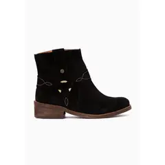 GIANI DAFIRENZE - Botin Cuero Mujer Melia Negro