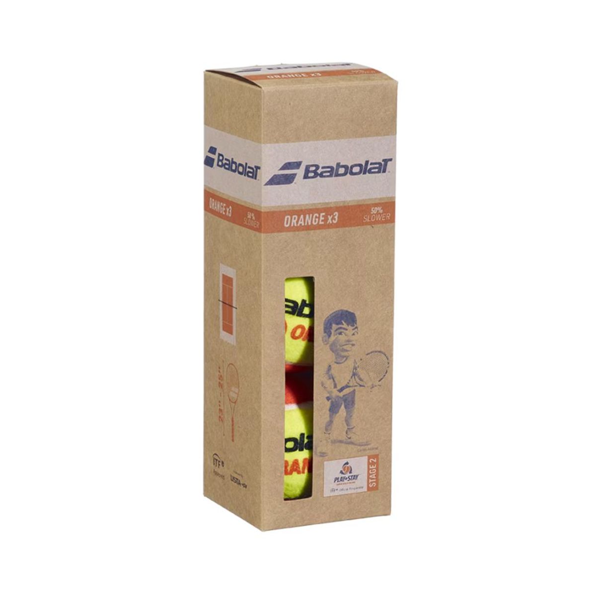 BABOLAT - ESPECIAL 5 CAJAS PELOTAS TENIS BABOLAT ORANGE - 3 UNIDADES POR CAJA